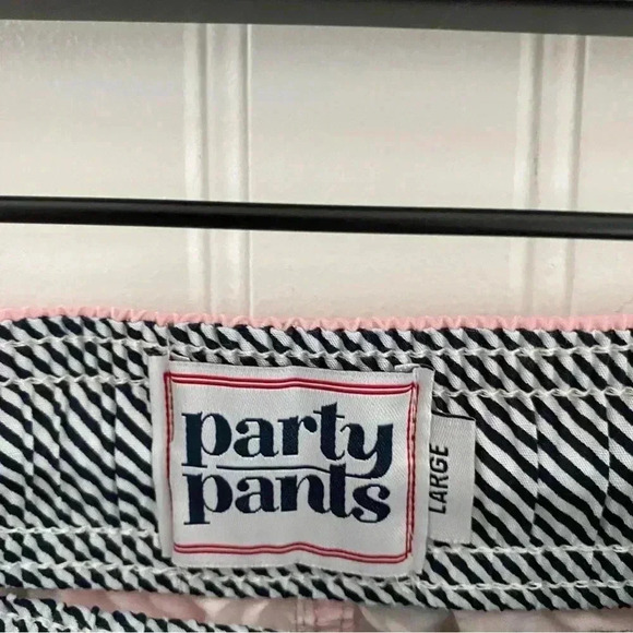 Party Pants Men’s Pink Let’s Par-Tee Golf Print Swim Trunks Board Shorts Large - Picture 6 of 12